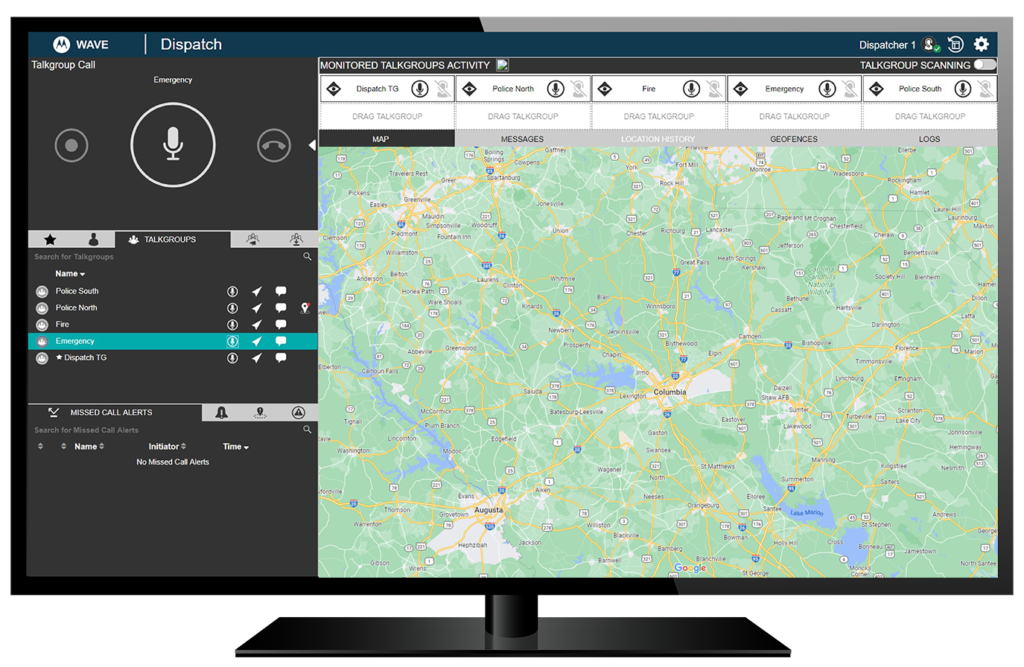 South Carolina Two-way Radio Dispatch